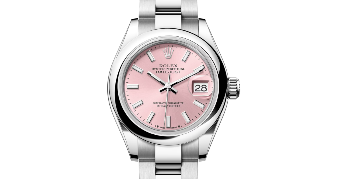 Rolex Lady Datejust 28 279160 Pink Index Domed Stainless Steel Oyster 28mm Automatic BRAND NEW