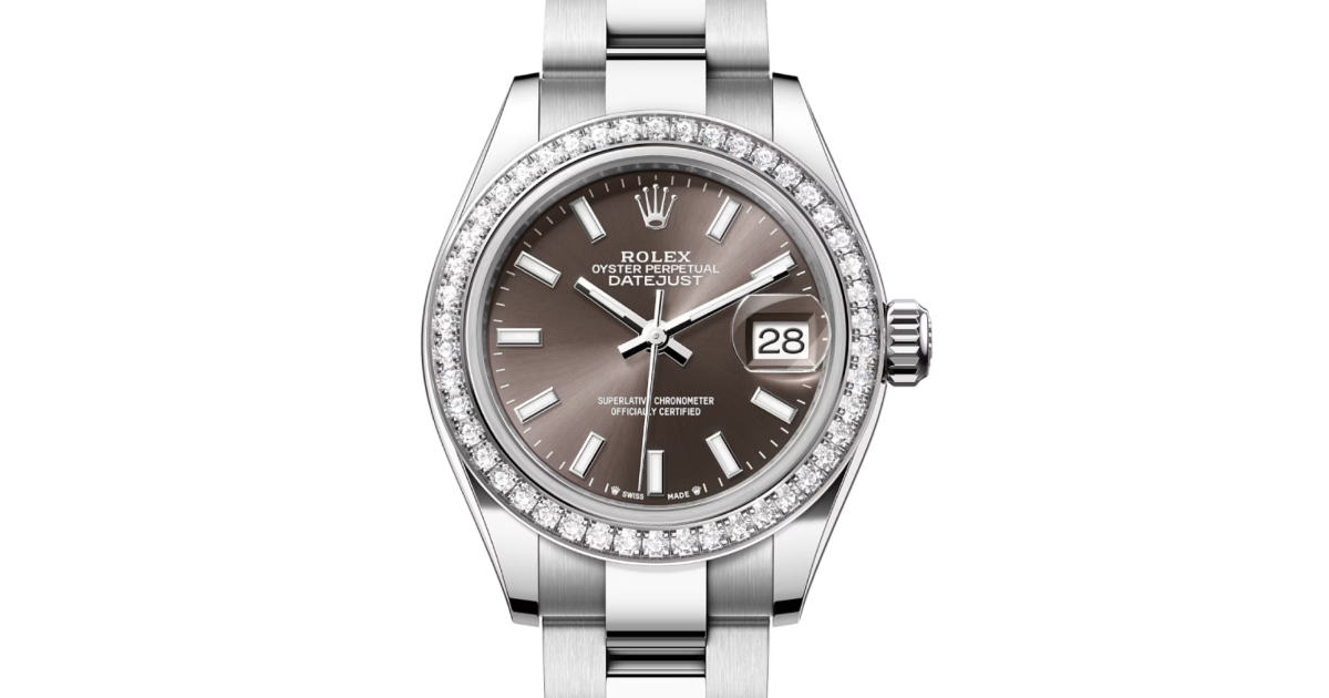 Rolex Lady-Datejust 28 279384RBR Dark Grey Index Diamond