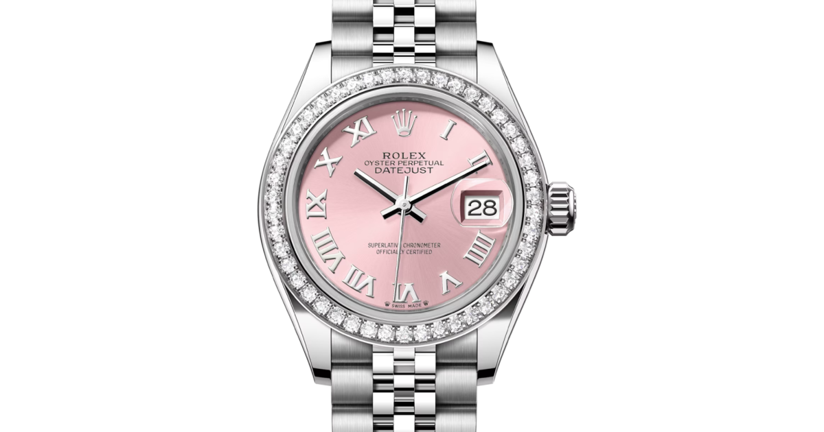 【楽天ランキング1位】 Rolex Lady-Datejust Bezel Diamond Roman Pink 279384RBR 28 その他