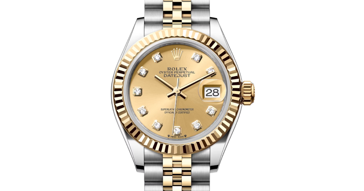 Rolex lady datejust 28 yellow gold price cheap