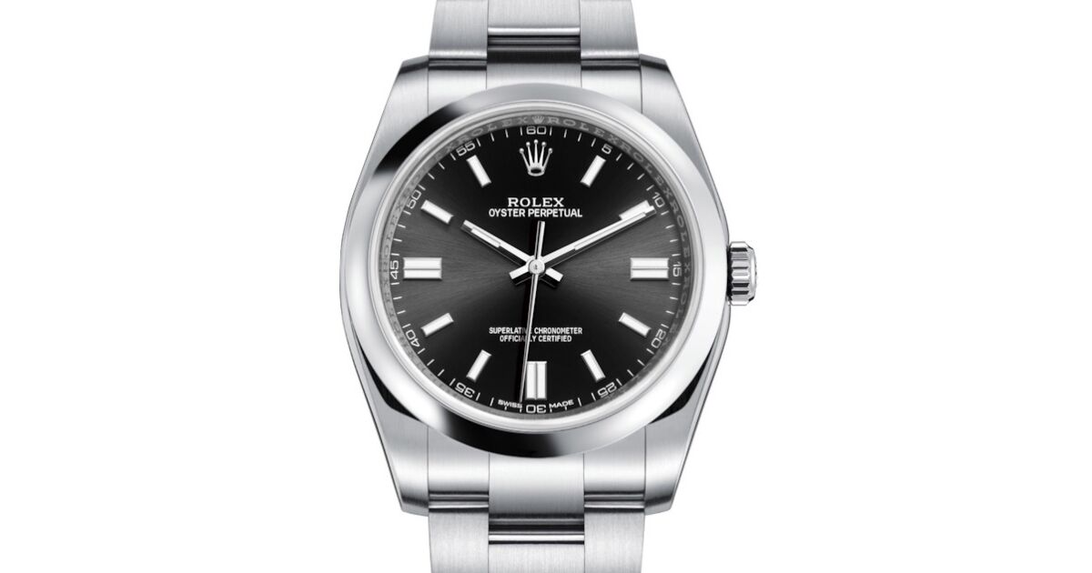 Rolex Oyster Perpetual 36 Stainless Steel Black Index Dial