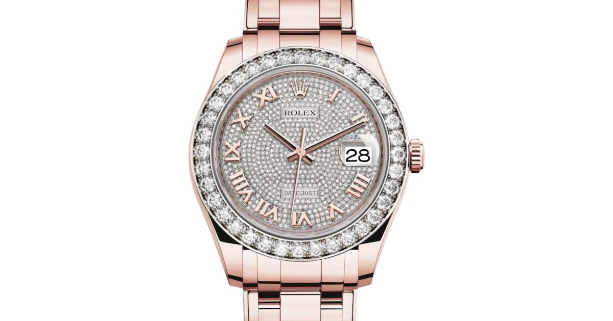 Rolex Pearlmaster 39 86285 Diamond Paved Roman Diamond Bezel