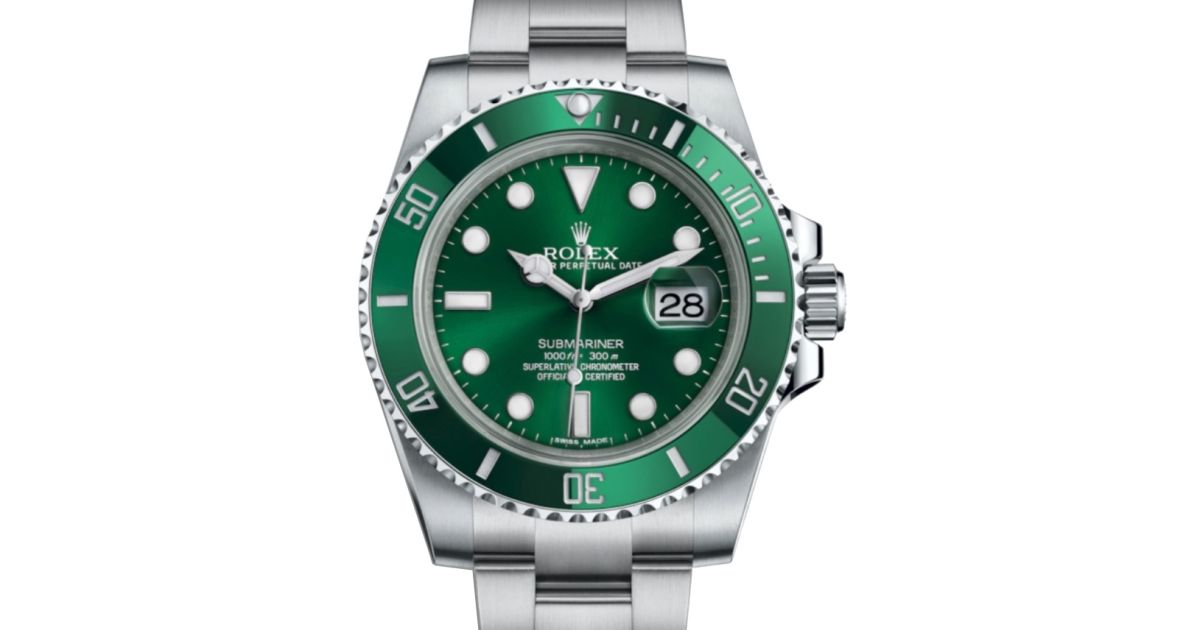 Rolex submariner green dial steel mens watch 116610lv discount