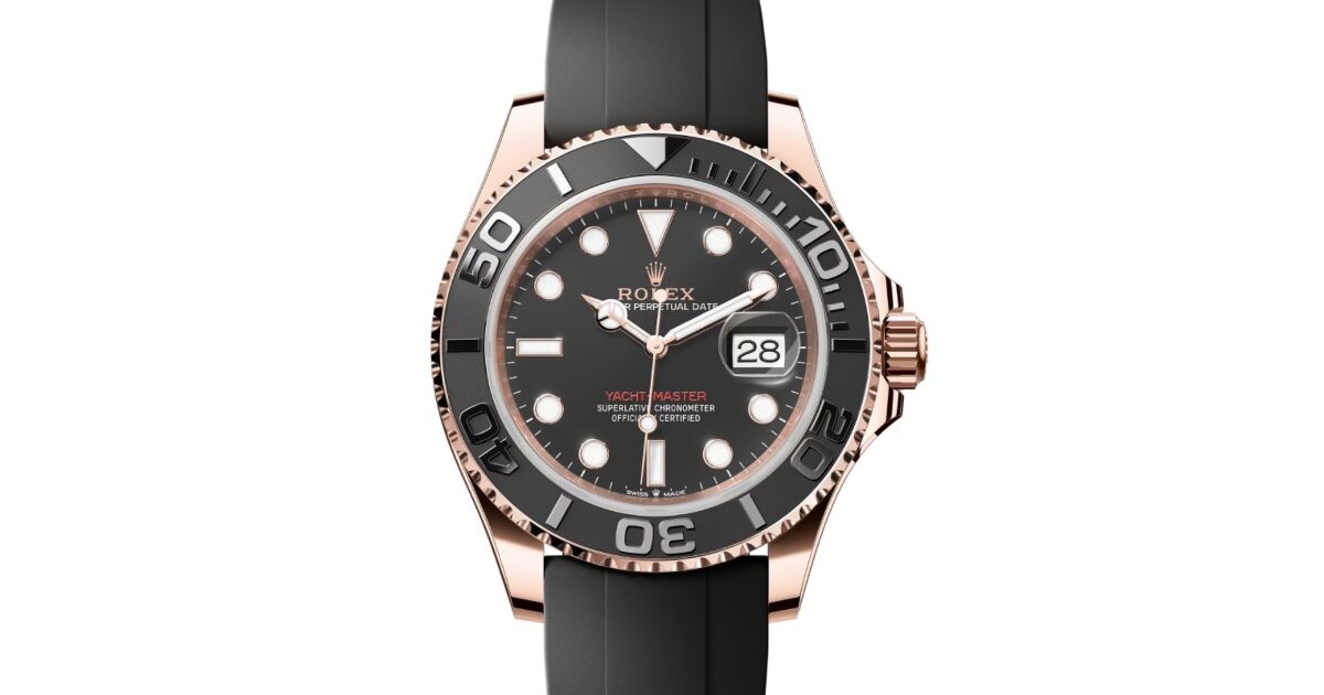 familiar × ajew Rolex Yacht-Master 40 Rose Gold Everose 18k Black Dial