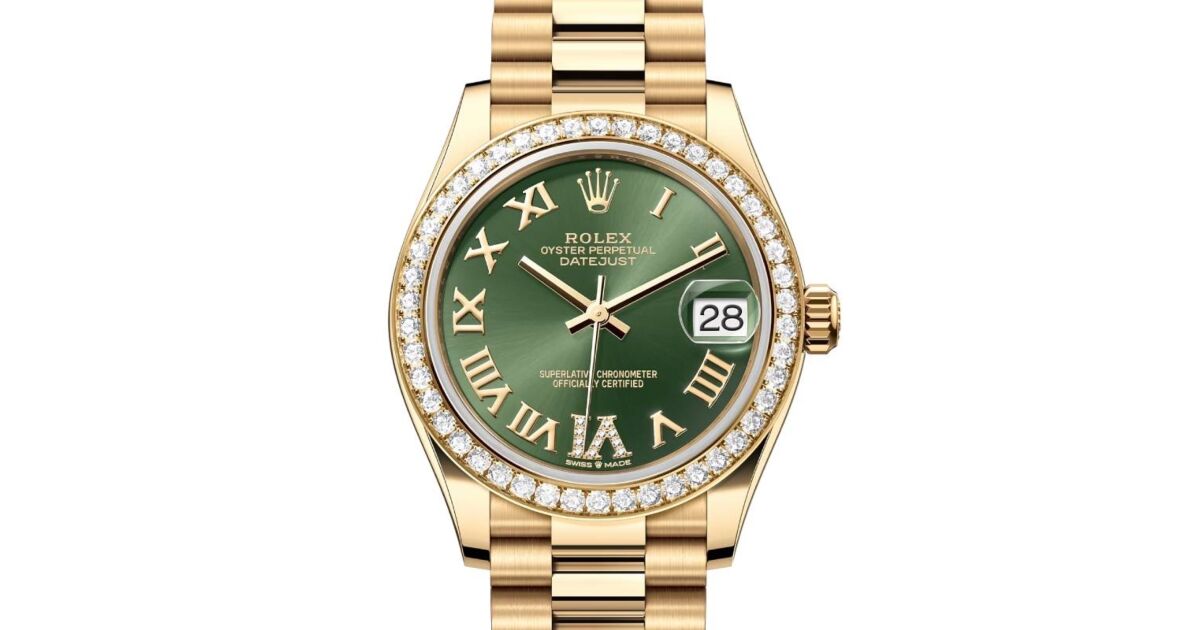 Rolex datejust 31 gold outlet