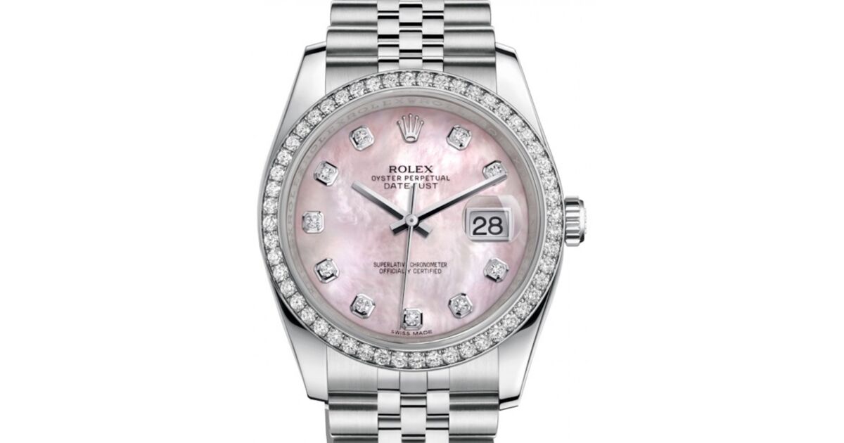 Pink pearl rolex clearance