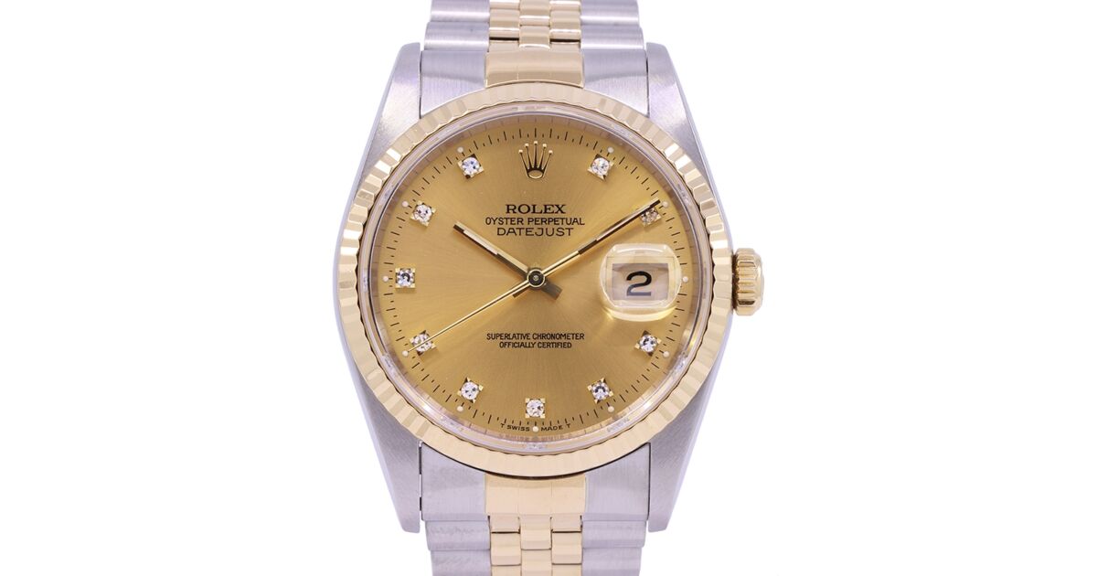 Rolex 16233 champagne dial top