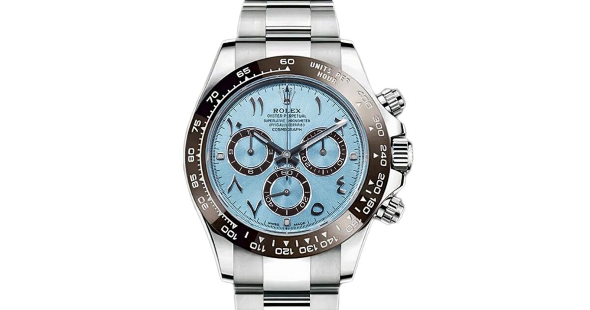 Rolex Daytona Platinum Ice Blue Arabic Dial Oyster Bracelet 116506 BRAND NEW