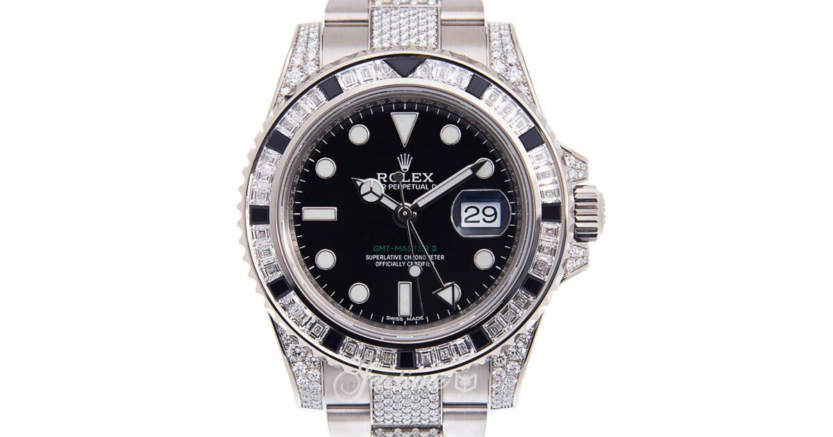 Rolex gmt 2 white gold deals