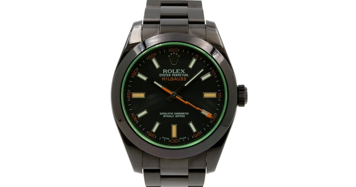 Rolex milgauss pvd black online