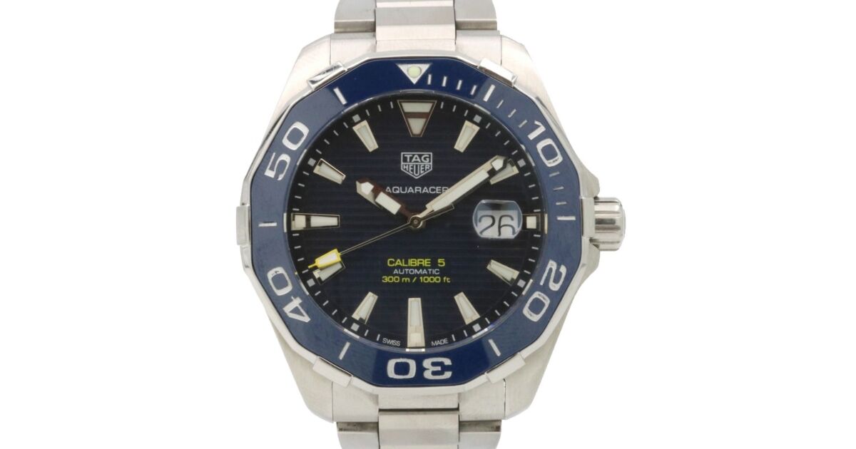 [TAG HEUER] アクアレーサー WAY201B ブルー セラミックベゼル tag_heuer_aquaracer_stainless_