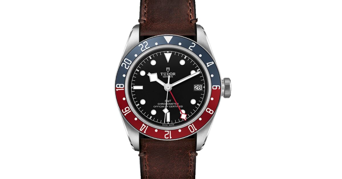 Tudor Black Bay GMT Black Dial Red Blue Pepsi Bezel Stainless Steel Fabric Strap 41mm 79830RB BRAND NEW