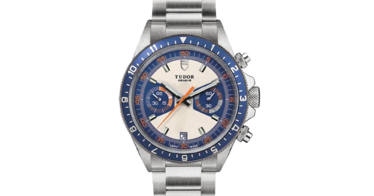Tudor Sport Watches Heritage Chrono Blue Stainless Steel 42mm Opaline Blue Dial Bracelet M70330B 0004 Jaztime