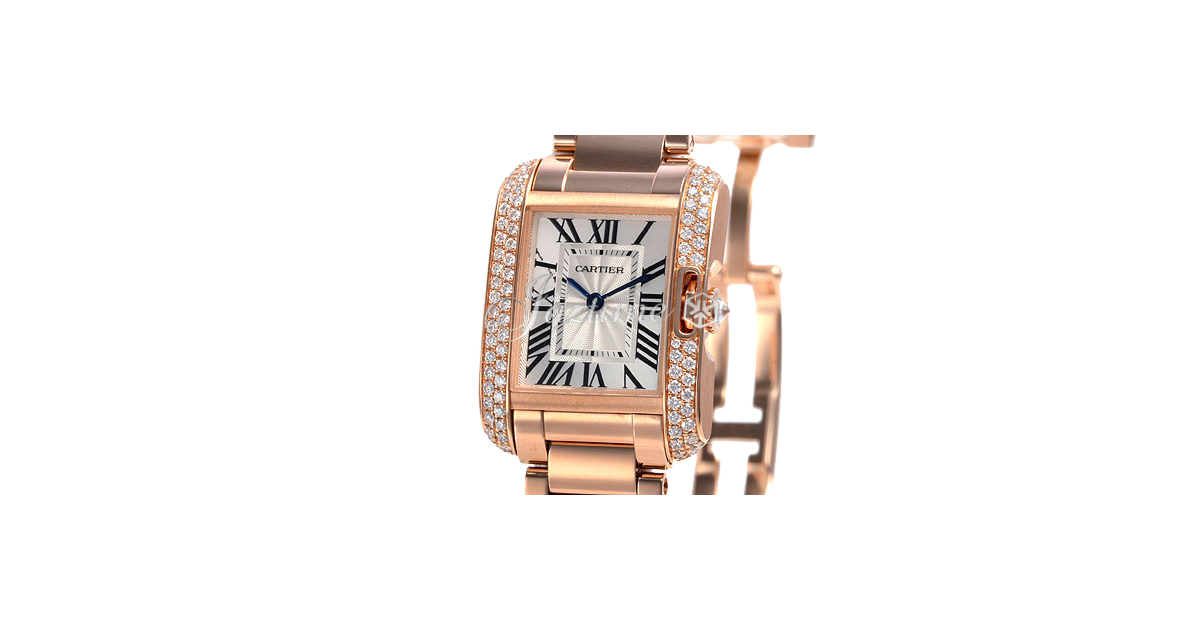 CARTIER WT100002 TANK ANGLAISE 18K PINK GOLD, DIAMONDS BRAND NEW
