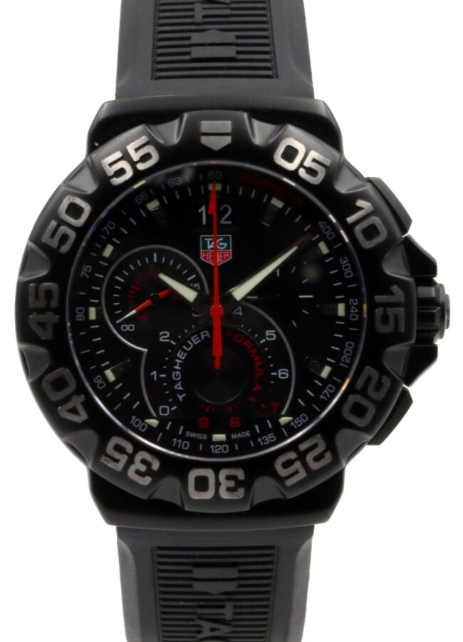 Tag Heuer Formula 1 Grande Date Men's Quartz Black Rubber 44mm CAH1012.FT6026