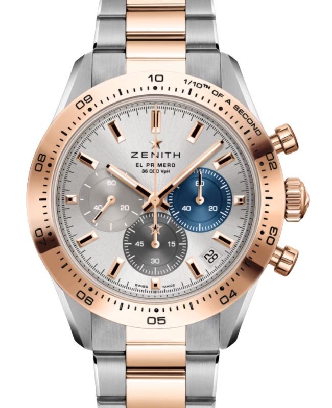 Zenith Chronomaster Sport Steel 18-ct Rose Gold 41mm Silver Dial 51.3100.3600/69.M3100 - BRAND NEW