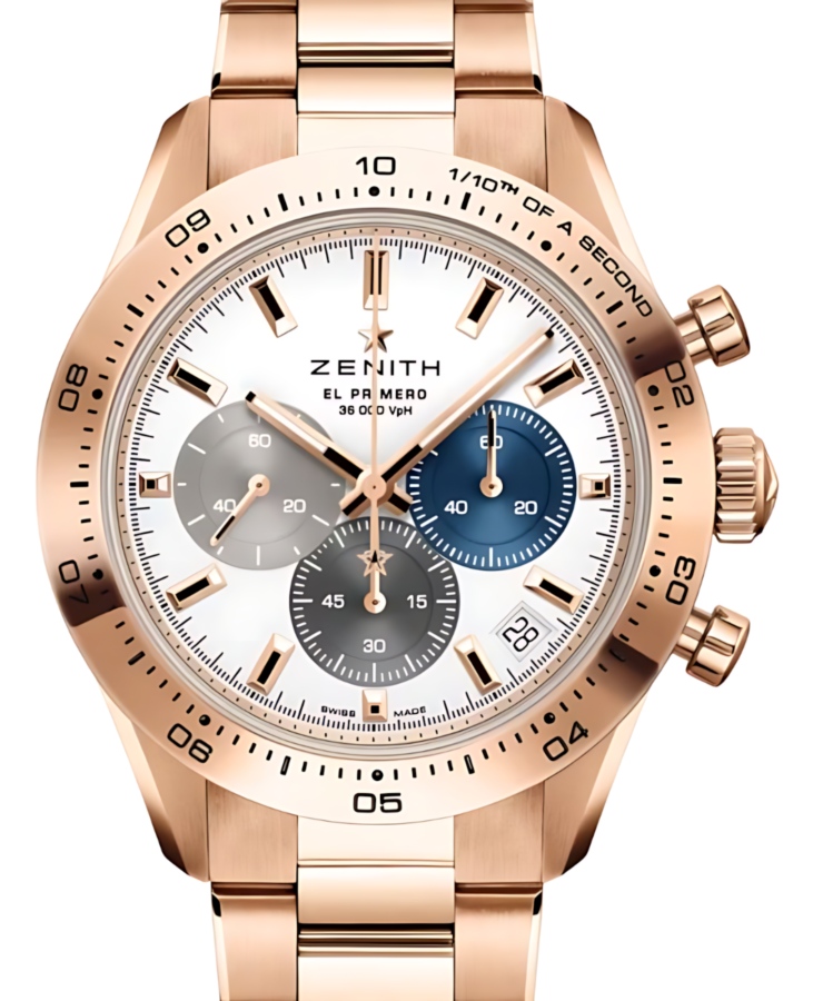 Zenith Chronomaster Sport 18-ct Rose Gold 41mm White Matte Dial 18.3101.3600/69.M3100 - BRAND NEW