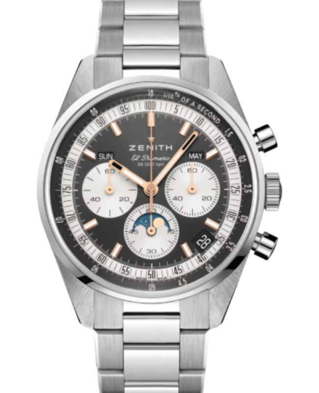 Zenith Chronomaster Original Steel 38mm Sunburst Slate-Grey Dial 03.3400.3610/39.M3200 - BRAND NEW