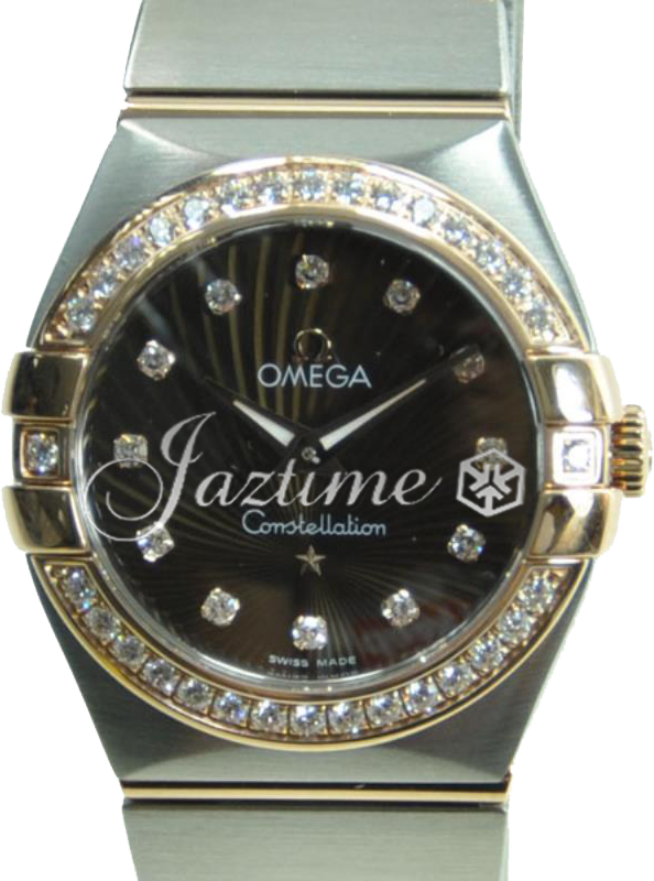OMEGA 123.25.27.60.63.001 CONSTELLATION QUARTZ 27mm STEEL AND RED GOLD BRAND NEW
