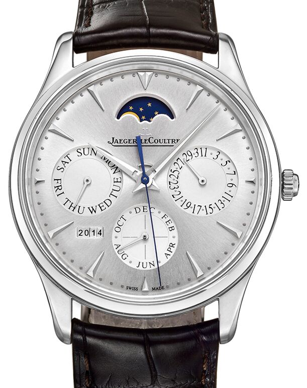 Jaeger-LeCoultre Calibre 868/1 Master Ultra Thin Perpetual 130842J Silver Index Stainless Steel Leather 39mm Automatic BRAND NEW