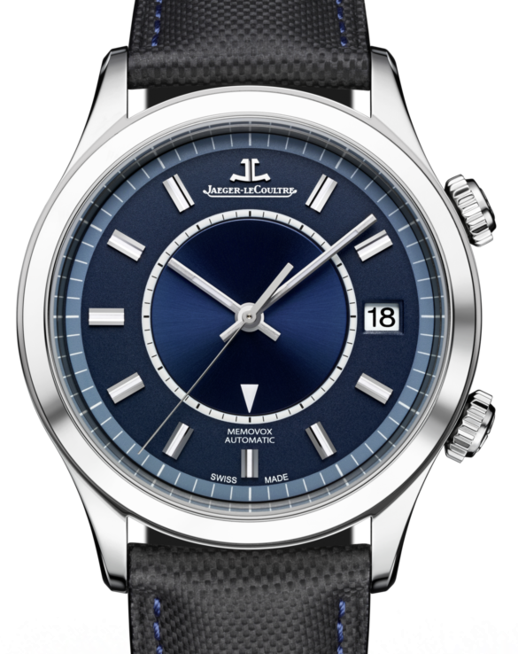 Jaeger-LeCoultre Calibre 956 Master Memovox 141848J Blue Index Stainless Steel Leather 40mm Automatic BRAND NEW