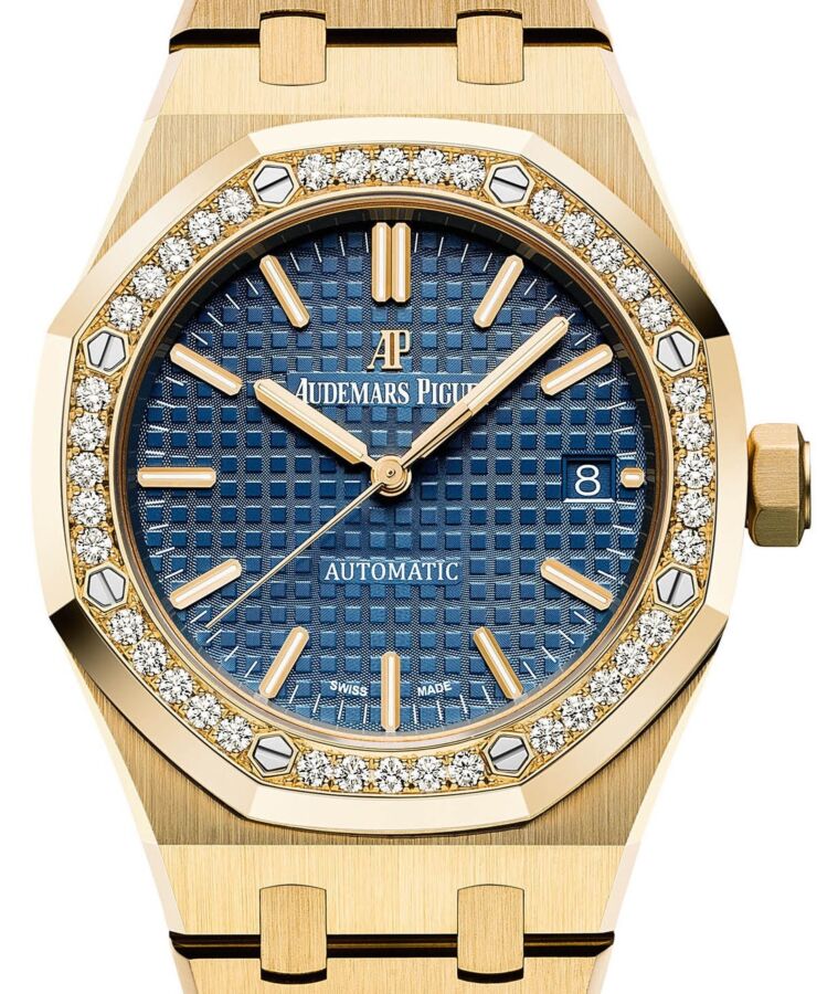 Audemars piguet gold blue dial on sale
