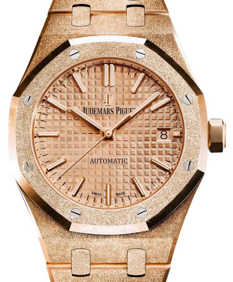 Audemars Piguet Royal Oak Frosted Gold 37mm Pink Gold Dial 15454OR.GG.1259OR.03