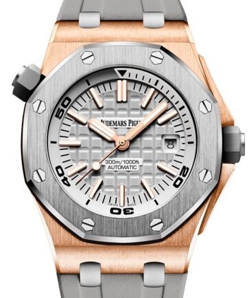 Audemars Piguet Offshore Diver 42mm Pink Rose Gold/Titanium Grey Dial 15711OI.OO.A006CA.01
