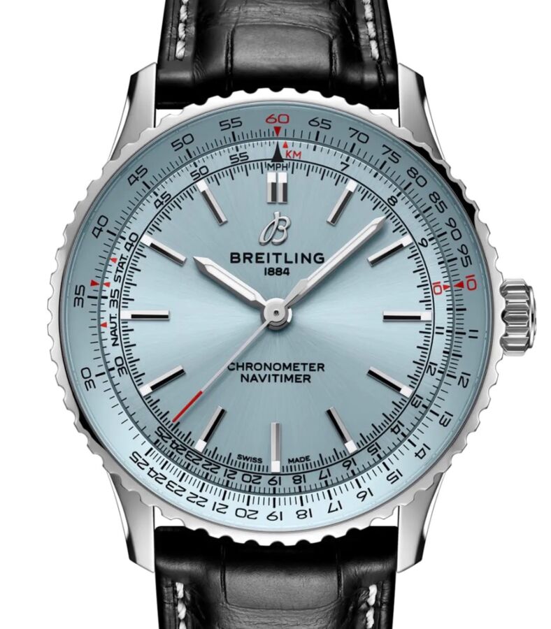Breitling Navitimer Automatic 41 Steel Blue Dial Leather Strap A17329171C1P1