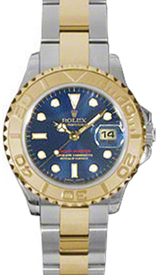 Rolex Yacht-Master 29 169623-BLU Blue White Dial Yellow Gold Bezel Yellow Gold Stainless Steel Oyster - BRAND NEW