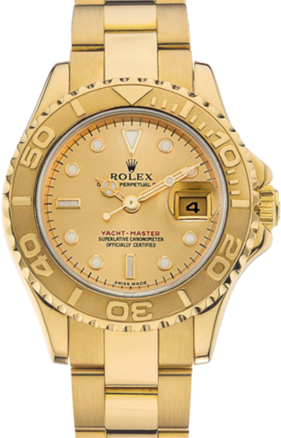Rolex Yacht-Master 29 Yellow Gold Champagne Dial Oyster 169628 - BRAND NEW