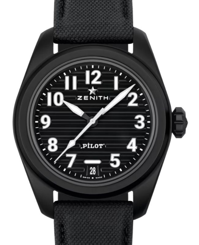 Zenith Pilot Automatic Ceramic 40mm Black Dial 49.4000.3620/21.I001 - BRAND NEW