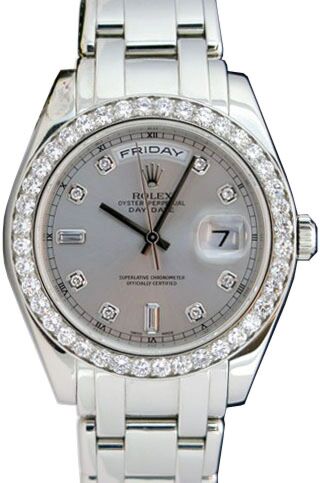 Rolex Day-Date Special Edition 18946-GRYDDO 39mm Grey Diamond Platinum Oyster - BRAND NEW
