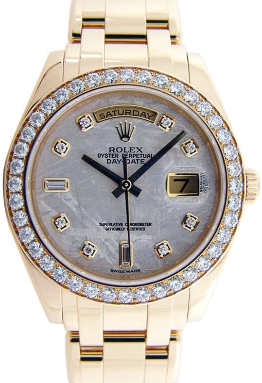 Rolex Day-Date Special Edition 18948-METDDO 39mm Meteorite Diamond Yellow Gold Oyster - BRAND NEW