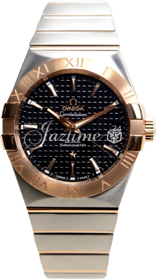 OMEGA 123.20.38.21.01.001 CONSTELLATION CO-AXIAL 38mm STEEL AND RED GOLD - BRAND NEW