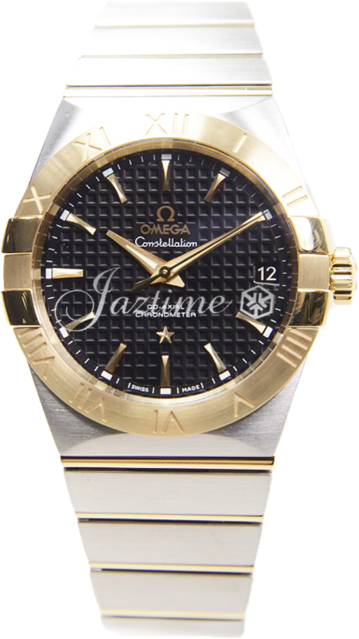 OMEGA 123.20.38.21.01.002 CONSTELLATION CO-AXIAL 38mm STEEL AND YELLOW GOLD - BRAND NEW