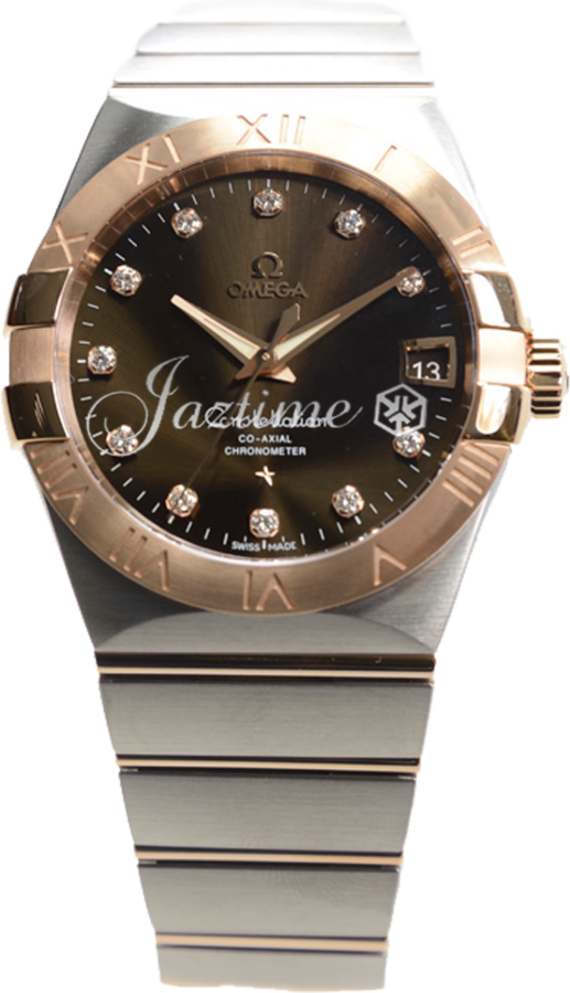 OMEGA 123.20.38.21.63.001 CONSTELLATION CO-AXIAL 38mm STEEL AND RED GOLD - BRAND NEW