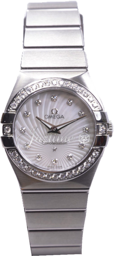 OMEGA 123.15.27.60.55.002 CONSTELLATION QUARTZ 27mm STEEL BRAND NEW