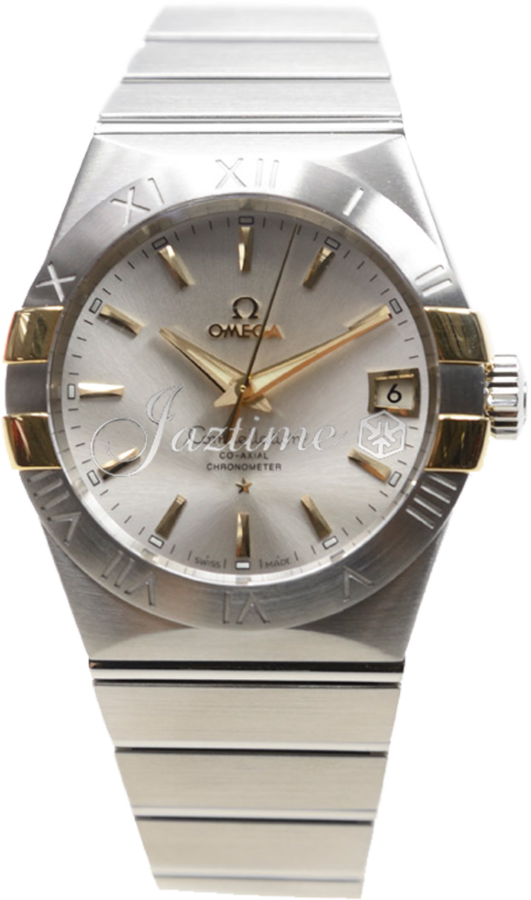 OMEGA 123.20.38.21.02.005 CONSTELLATION CO-AXIAL 38mm STEEL AND YELLOW GOLD - BRAND NEW