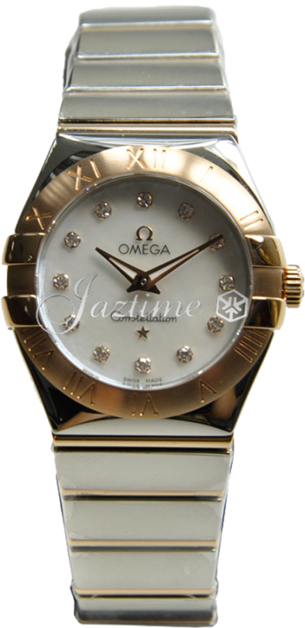 Constellation Steel - red gold Diamonds Watch 123.20.27.60