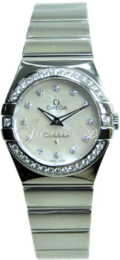 OMEGA 123.15.27.60.55.003 CONSTELLATION QUARTZ 27mm STEEL BRAND NEW