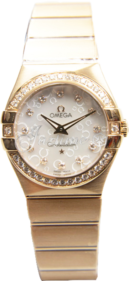 OMEGA 123.55.27.60.55.015 CONSTELLATION QUARTZ 27mm RED GOLD BRAND NEW