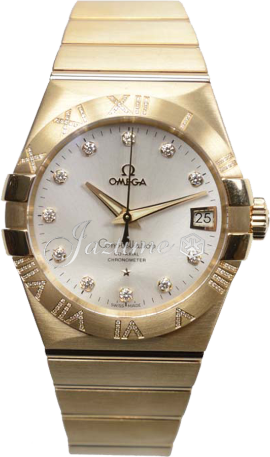 OMEGA 123.55.38.21.52.008 CONSTELLATION CO-AXIAL 38mm YELLOW GOLD - BRAND NEW