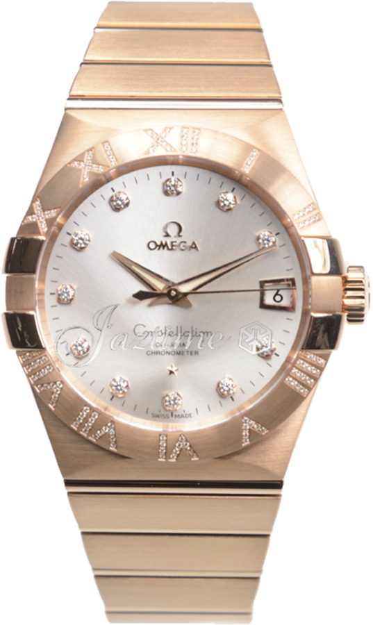 OMEGA 123.55.38.21.52.007 CONSTELLATION CO-AXIAL 38mm RED GOLD - BRAND NEW