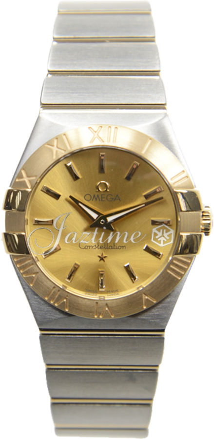 OMEGA 123.20.27.60.08.001 CONSTELLATION QUARTZ 27mm STEEL AND YELLOW GOLD BRAND NEW