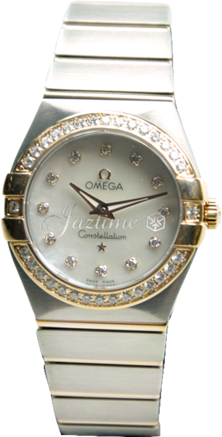 OMEGA 123.25.27.60.55.001 CONSTELLATION QUARTZ 27mm STEEL AND RED GOLD BRAND NEW