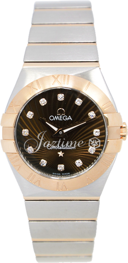 OMEGA 123.20.27.60.63.001 CONSTELLATION QUARTZ 27mm STEEL AND RED GOLD BRAND NEW