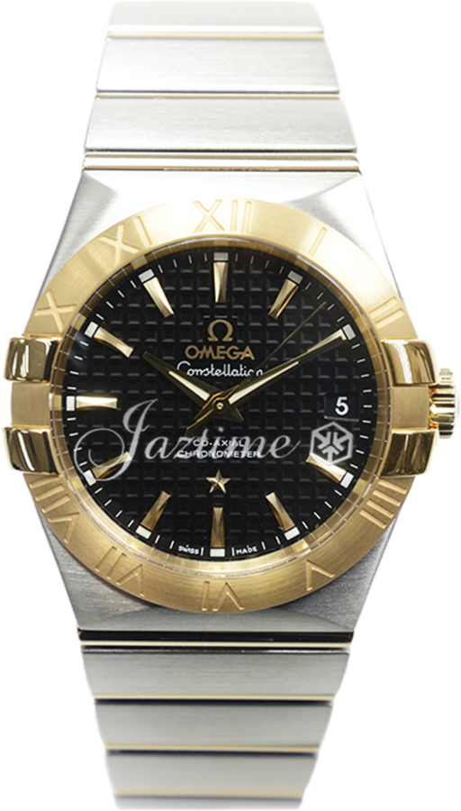 OMEGA 123.20.35.20.01.002 CONSTELLATION CO-AXIAL 35mm STEEL AND YELLOW - BRAND NEW
