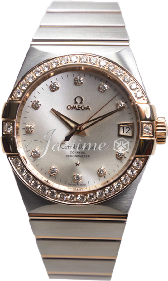 OMEGA 123.25.38.21.52.001 CONSTELLATION CO-AXIAL 38mm STEEL AND RED GOLD - BRAND NEW
