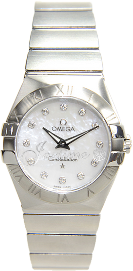 OMEGA 123.10.27.60.55.001 CONSTELLATION QUARTZ 27mm STEEL BRAND NEW